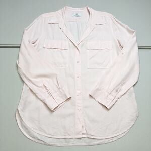 Babaton By Aritzia BLOUSE WOMENS SLIM SIGNATURE Shirt Periwinkle Pink Sz M